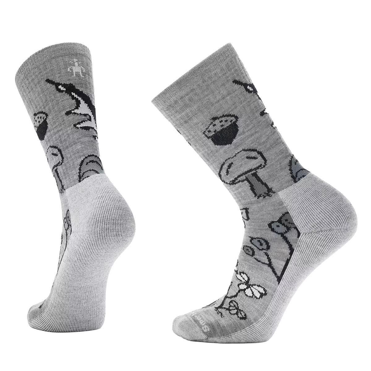 Smartwool Everyday Forest Loot Crew Sock Men's in Light Grey